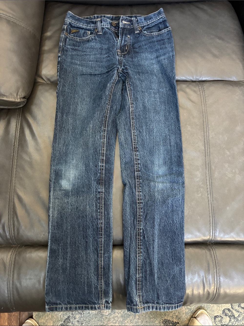 Buffalo David Bitton Kids Dark Blue Straight Jeans